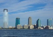 Jersey City across the river