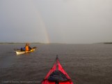 We paddle toward the end of the rainbow...