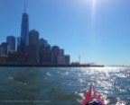 From Pier 40, we paddle down to the Battery