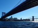 The Manhattan and Brooklyn Bridges