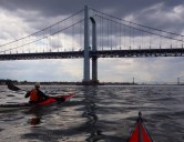 We reach Throgs Neck on time to catch the current