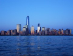 ... reflect off Manhattan