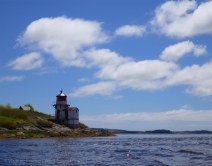 32. Lighthouses and tide rips in the lower Kennebec